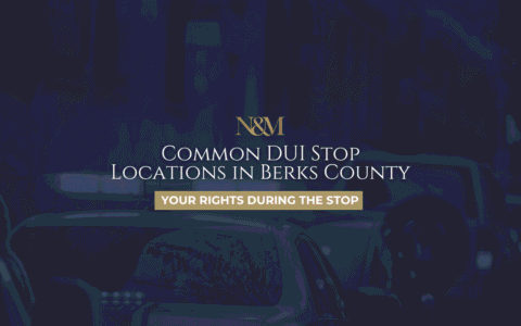 Common DUI Stop Locations in Berks County